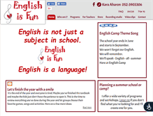 Tablet Screenshot of englishfun.net